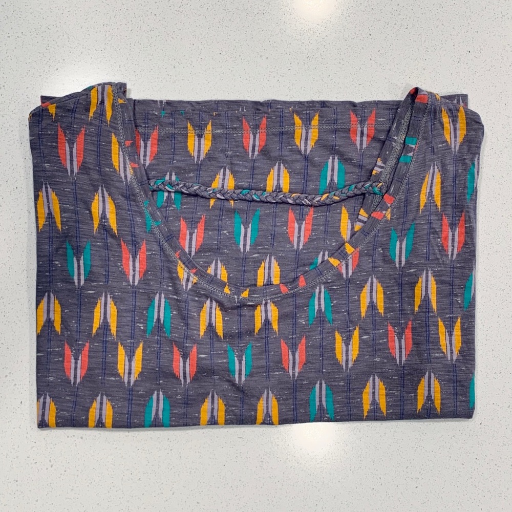 Aerie Gray Braided Rope Top